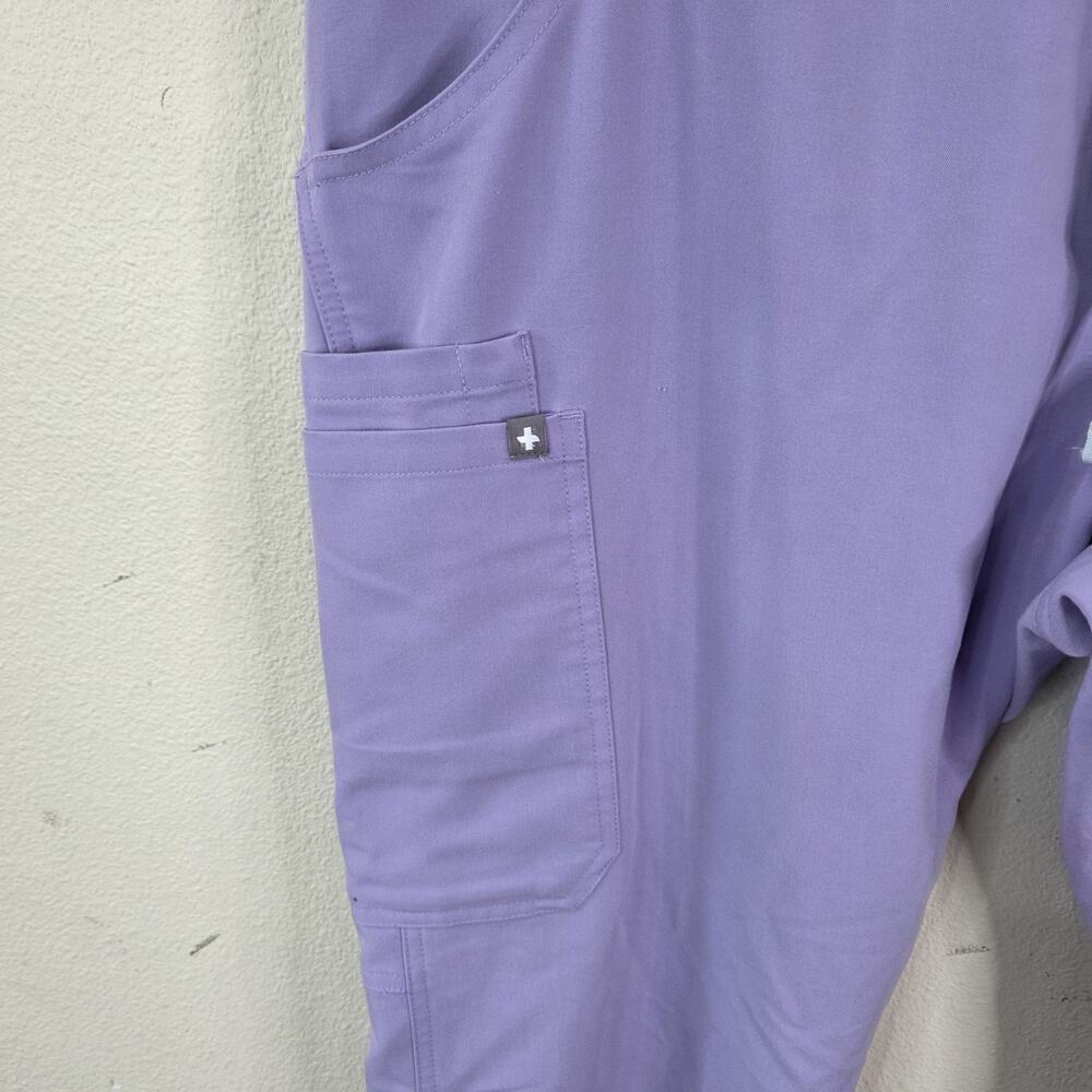 Figs Kade Cargo Scrub Pants Straight Leg Lavender Purple T21004 XL/P Petite - Picture 2 of 8